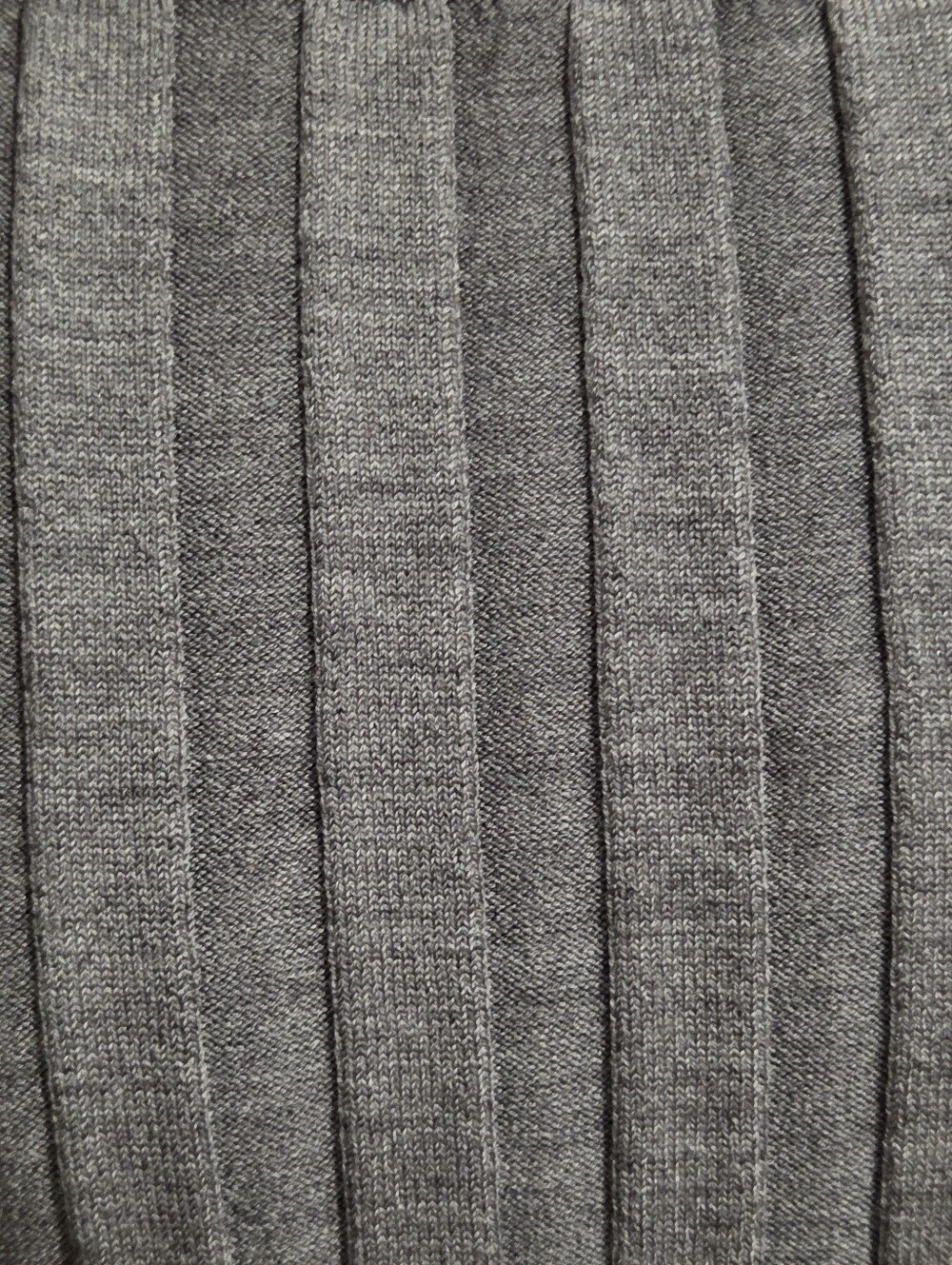 Theory Wide Rib Wool Blend Midi Skirt Gray Size M NWT - Picture 14 of 16